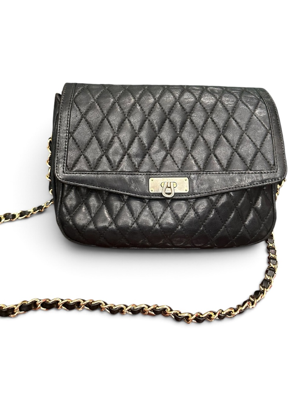 Vintage Bally Quilted Lambskin Flap Bag
